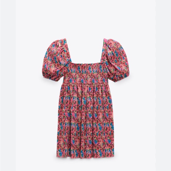 Puff sleeve floral zara dress - Picture 1 of 2